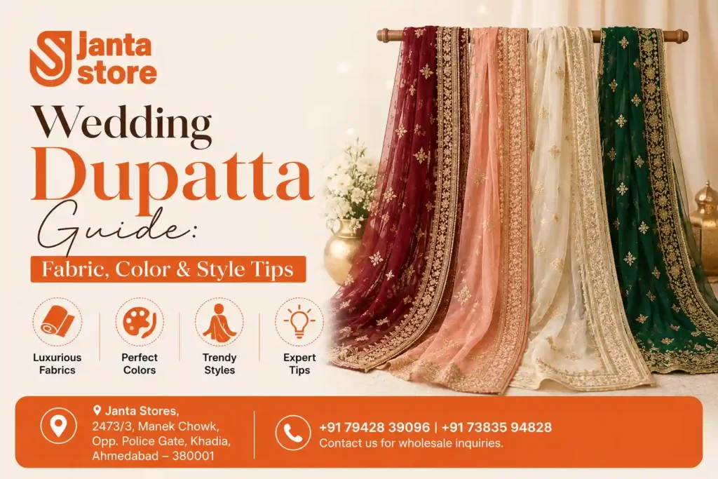 Wedding Dupatta Guide Fabric, Color & Style Tips